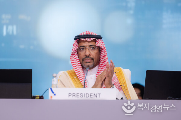 H.E. Bandar bin Ibrahim Alkhorayef, newly elected President of the 21st UNIDO General Conference