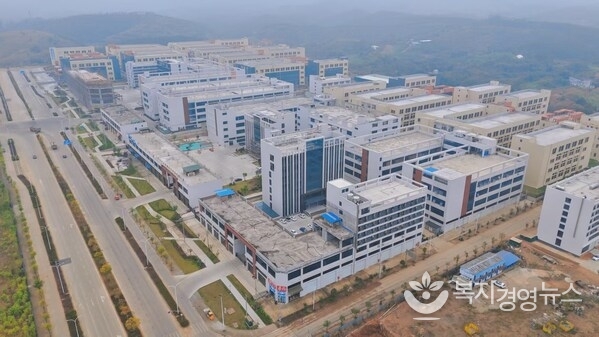 Photo shows the Mule textile and clothing industry park in Guiping which has been put into operation. (Provided by Lin Qiuyun)